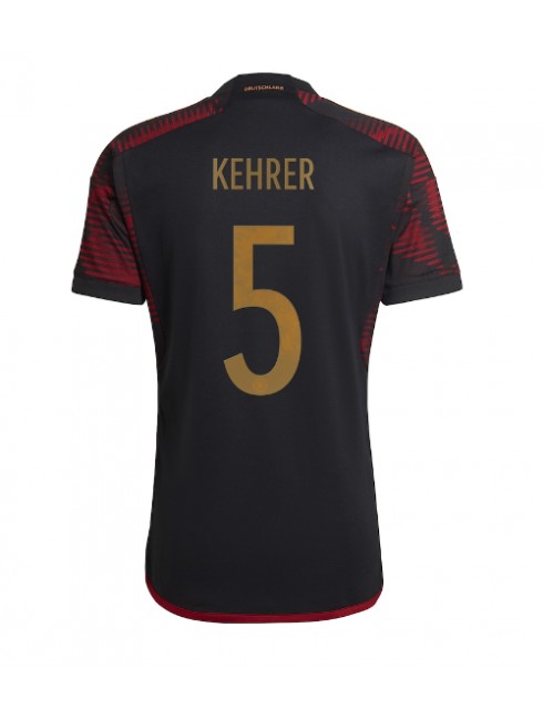 Tyskland Thilo Kehrer #5 Replika Borta Kläder VM 2022 Kortärmad